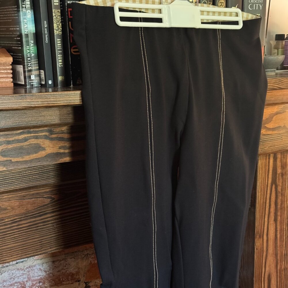 Anthropologie Crop Flare Black Dress Pants - Size M